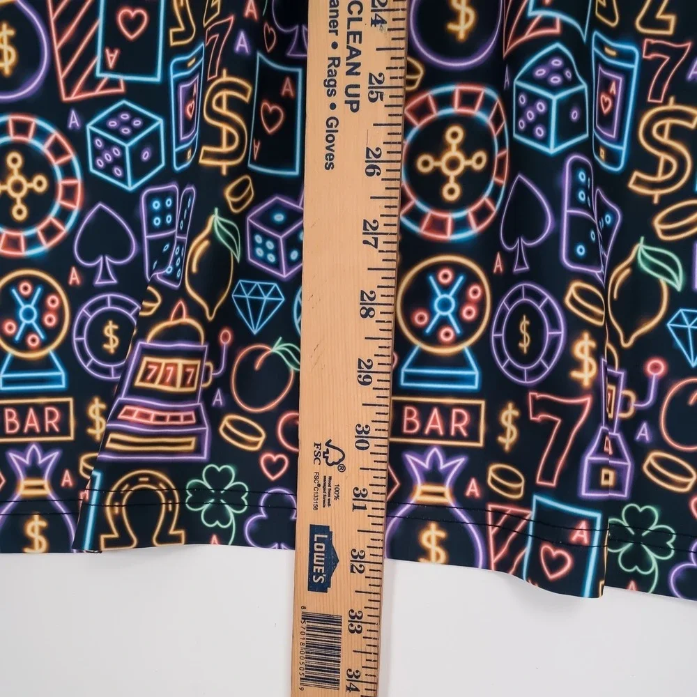 Sunday Swagger Polo Shirt Mens 4XL Casino Vegas Gamblers Golf All over Print - Picture 11 of 12